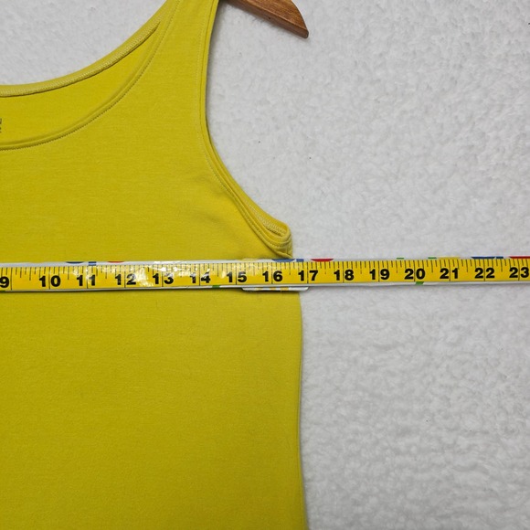 Eileen Fisher Yellow Organic Cotton Lycra Tank Top Women's Size S Sleeveless - Picture 9 of 12